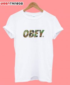 Obey-Traditional-Font-White-T-Shirt