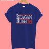 reagan bush 84 t shirt black