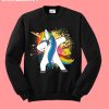 unicorn dabbing sweatshirt