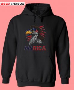 America Eagle Flag Hoodie