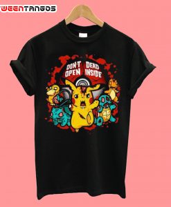 Don't Open Dead Inside Zombie Pokemon Tshirt