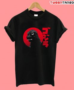 Red Grunge Motif T-Shirt