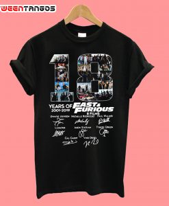 18 Years of Fast and Furious T-Shirt