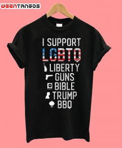 I support lgbtq trump liberty T-Shirt