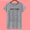 July Girl T shirt