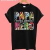 Papa The Real America Hero T-Shirt