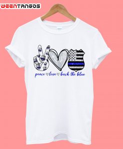 Peace Love Black The Blue T-Shirt