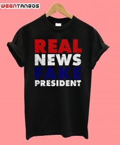 Real News Fake President Trump T-Shirt