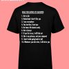 Rules For Dating My Daughter Back T-Shirt