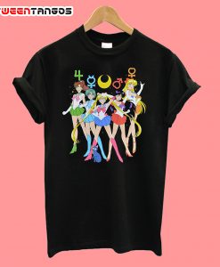 Sailor Moon Women's Black T-Shirt