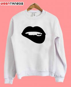 Lips Black Sweatshirt