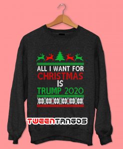 All I Want For Christmas Is Trump 2020 Ugly Christmas Sweatshirt