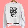 Purr Evil Satanic Cat Sweatshirt