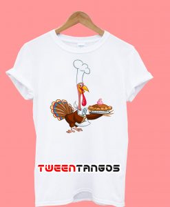 Pumpkin Pie Turkey Cartoon T-Shirt