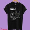 Hangover Cats Saying Motif Men's T-Shirt