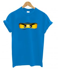 Lego Eyes T Shirt Design Ninjago Top Gift Present Idea Men's Tshirt Blue