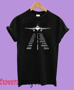 Love Flying Gift for Pilots Lingo Phonetic Airline Pilot Shirt