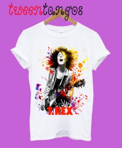 Marc Bolan T.Rex Paint Splatter T-Shirt