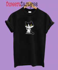 New Middle Finger Cat T-Shirt