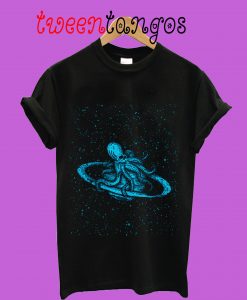 Octopus Saturn Blue T-Shirt