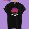 Sports Car Retrowave Synthwave Outrun Aesthetic T-Shirt