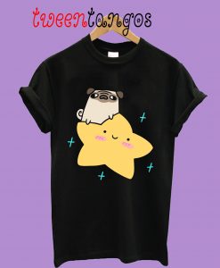 Pug Riding a Star T-Shirt