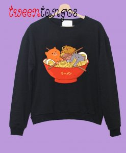 Ramen And Cats Sweetshirt