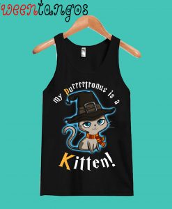 My Patronus Is a Kitten, Cat T-Shirt -'Purrrtronus' Cute Pun Tank Top
