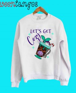 Lets Get Cozy Hot Cocoa Mermaid Crewneck Sweatshirt