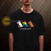 Choose Love LGBT Funny Dog Classic T-shirt
