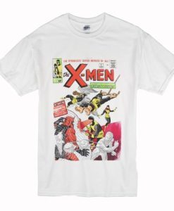 X Men Superheroes Vintage Comic Cover Marvel T Shirt NF