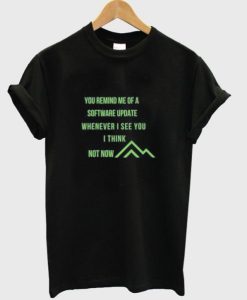 you remind me of a sofware update t-shirt NF