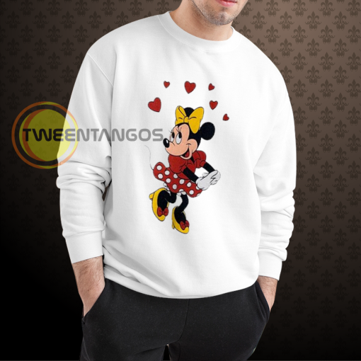 80’s Vintage Disney Minnie Mouse Love Heart Sweatshirt NF