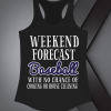 Weekend Forecast Baseball Tank Top Black TPKJ1