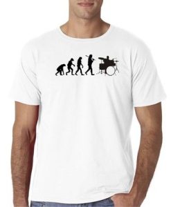 or the drummer in your life Evolution of Man Drums T-Shirt