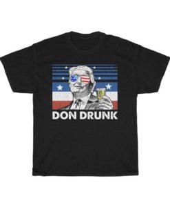 Retro Don Drunk Donald Trump 4th of July T-Shirt