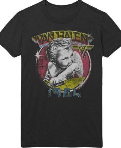 RIP Van Halen 1984 Tour Of The World Concert Vintage Retro Men’s T-Shirt