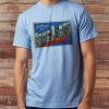 Vintage Postcard Greetings from Long Beach CA Retro Inspired T-shirt